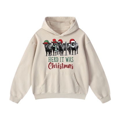 HERD IT WAS  Christmas Hoodie