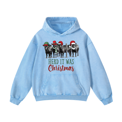 HERD IT WAS  Christmas Hoodie