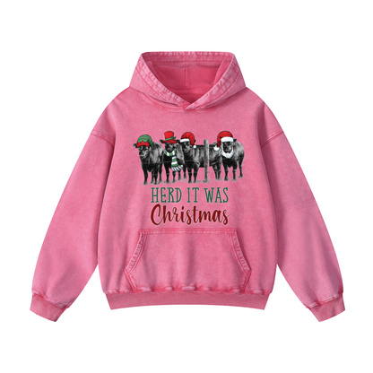 HERD IT WAS  Christmas Hoodie