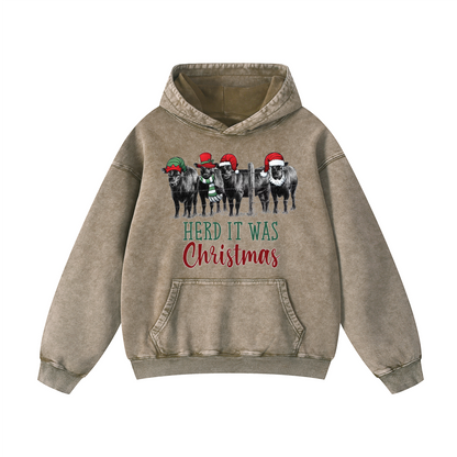 HERD IT WAS  Christmas Hoodie