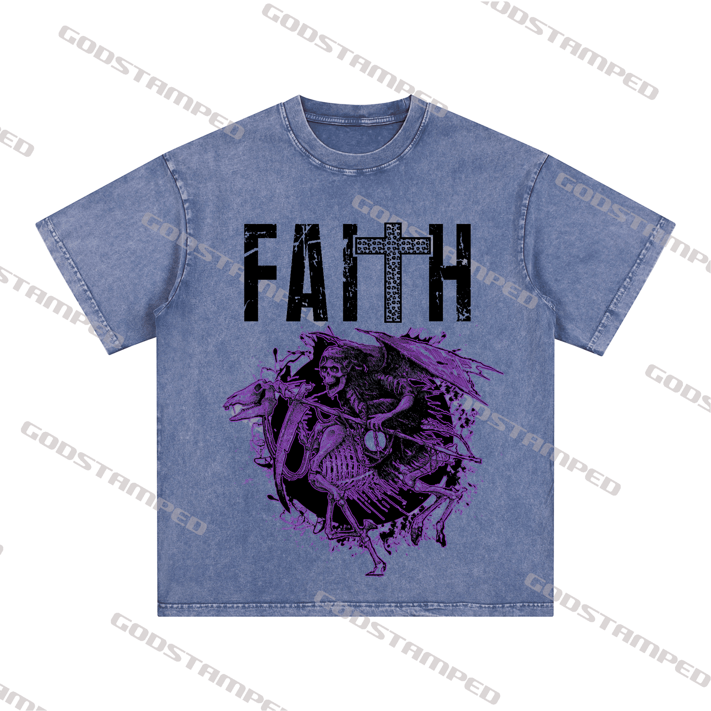 "FAITH " Style Short-Sleeved T-Shirt