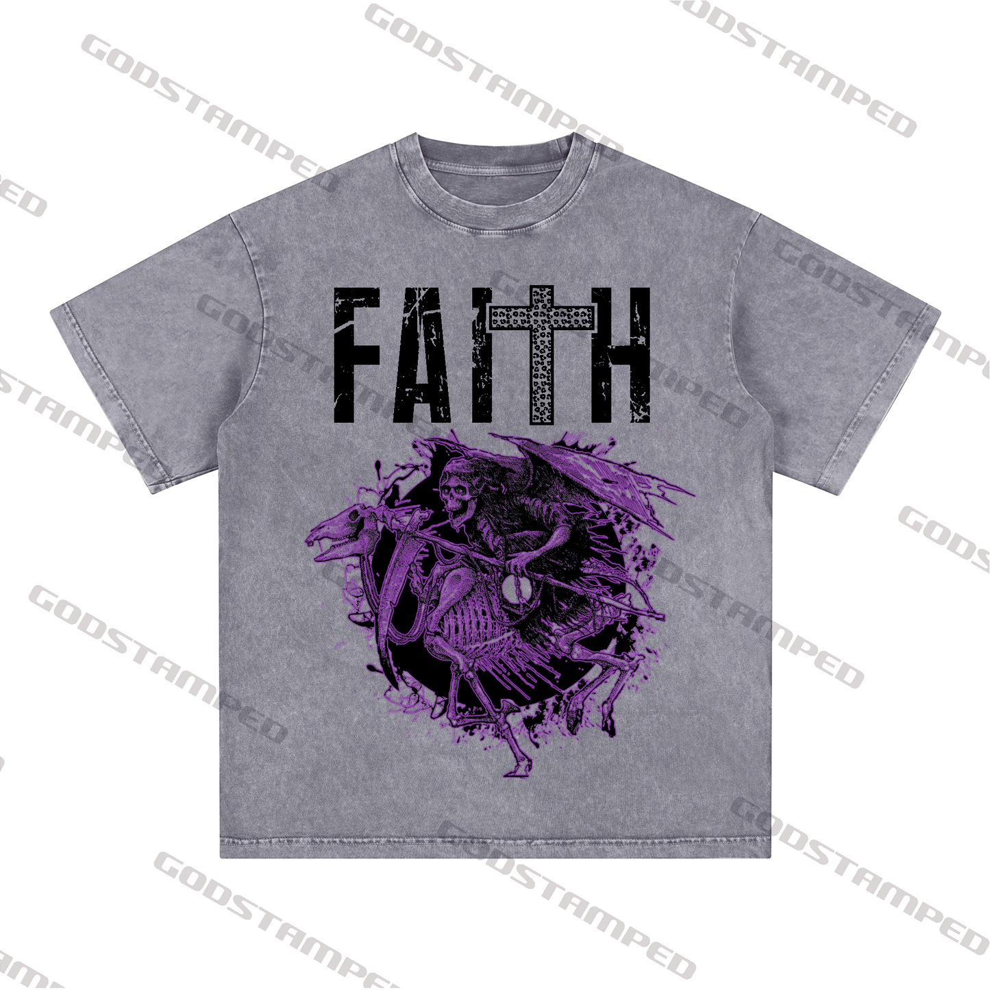 "FAITH " Style Short-Sleeved T-Shirt
