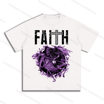 "FAITH " Style Short-Sleeved T-Shirt