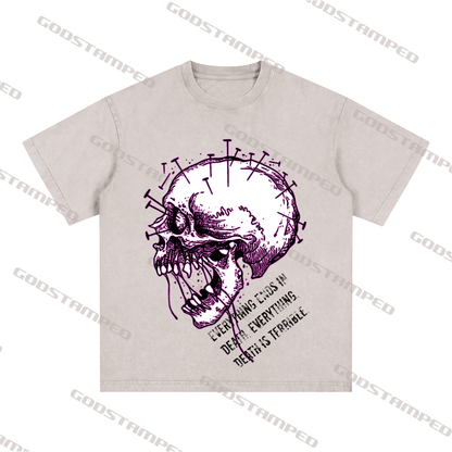 "SKULL" Style Short-Sleeved T-Shirt
