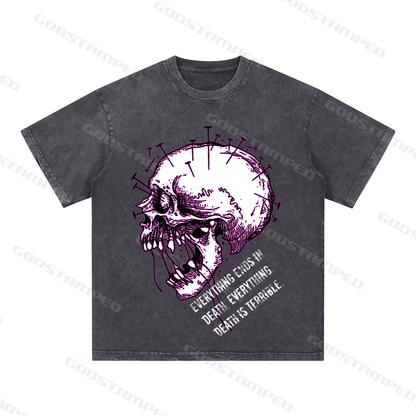 "SKULL" Style Short-Sleeved T-Shirt