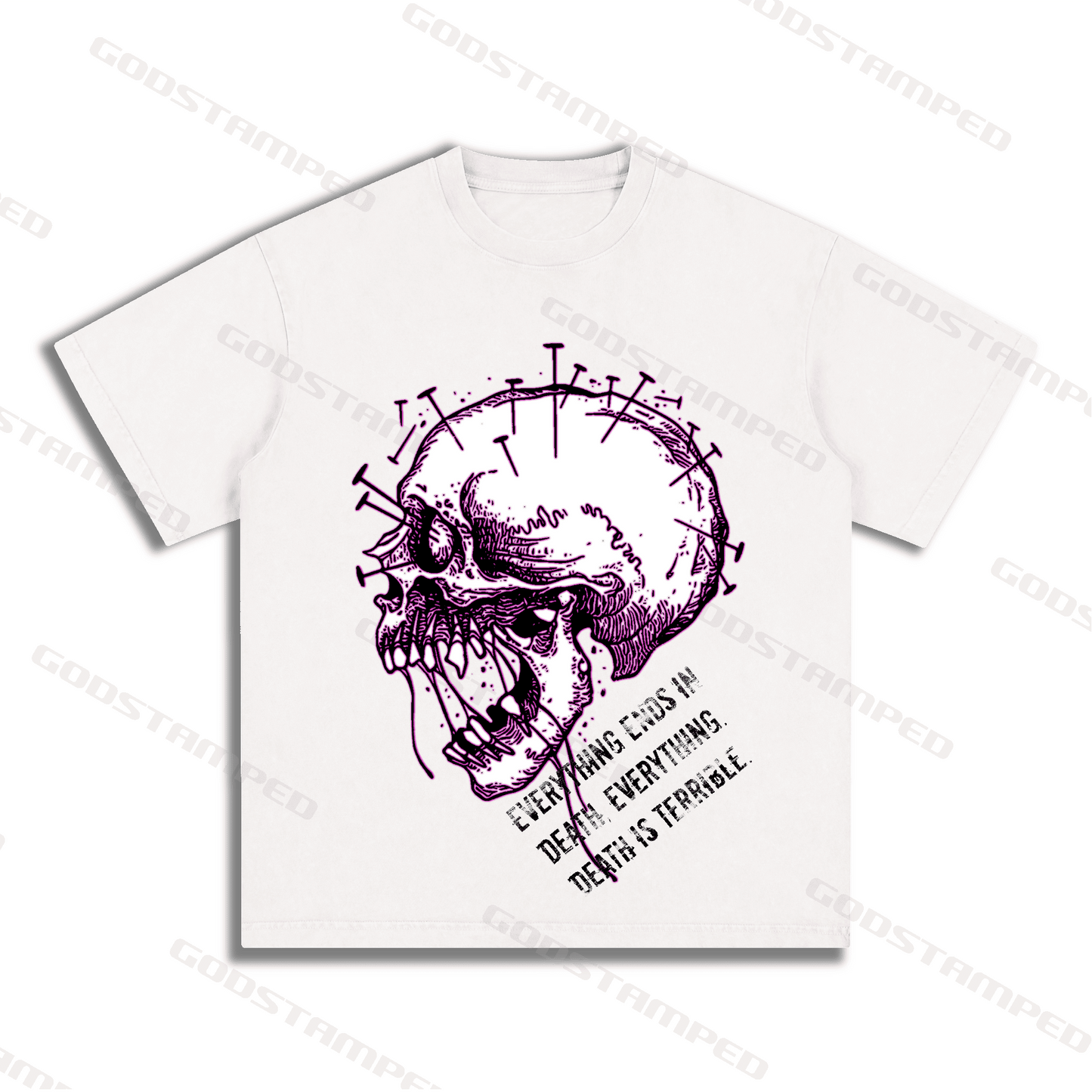 "SKULL" Style Short-Sleeved T-Shirt