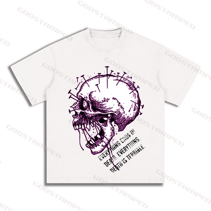 "SKULL" Style Short-Sleeved T-Shirt