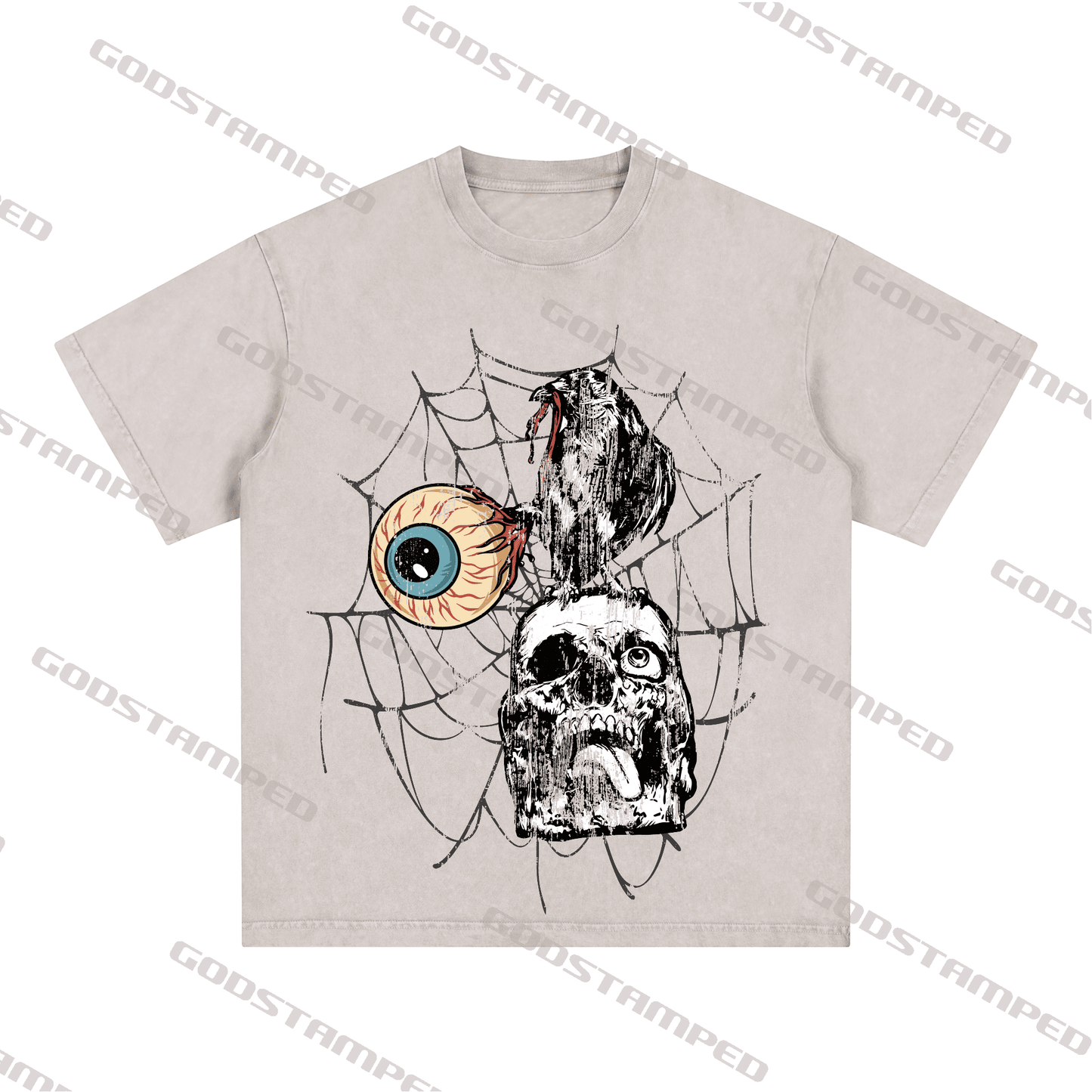 "SKULL" Style Short-Sleeved T-Shirt