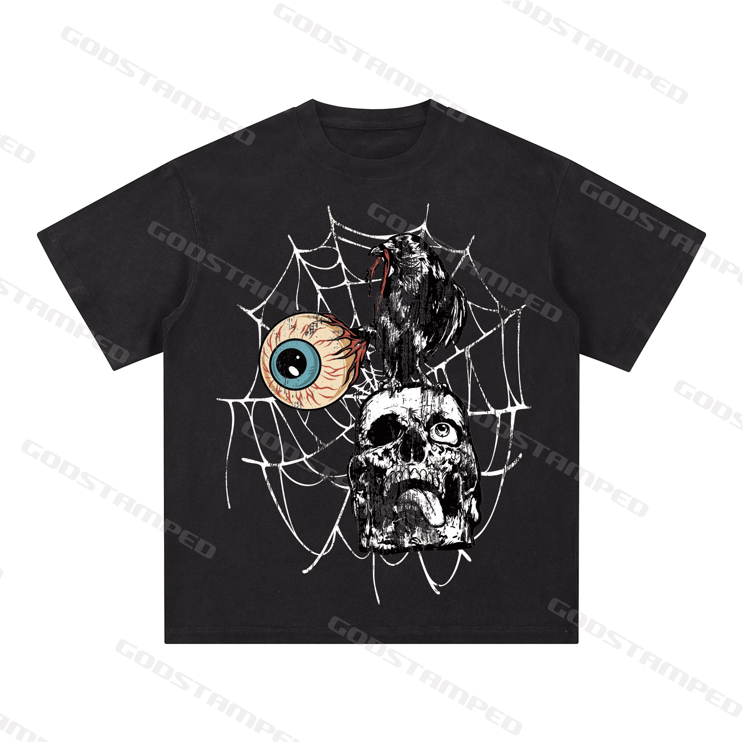 "SKULL" Style Short-Sleeved T-Shirt