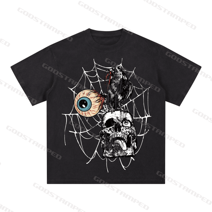 "SKULL" Style Short-Sleeved T-Shirt