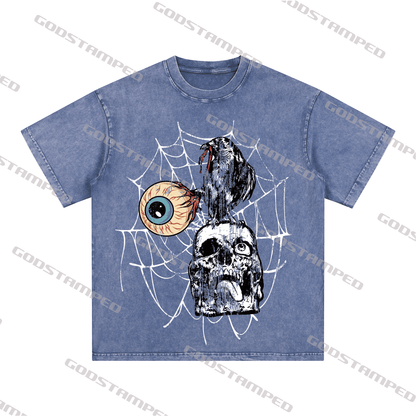 "SKULL" Style Short-Sleeved T-Shirt
