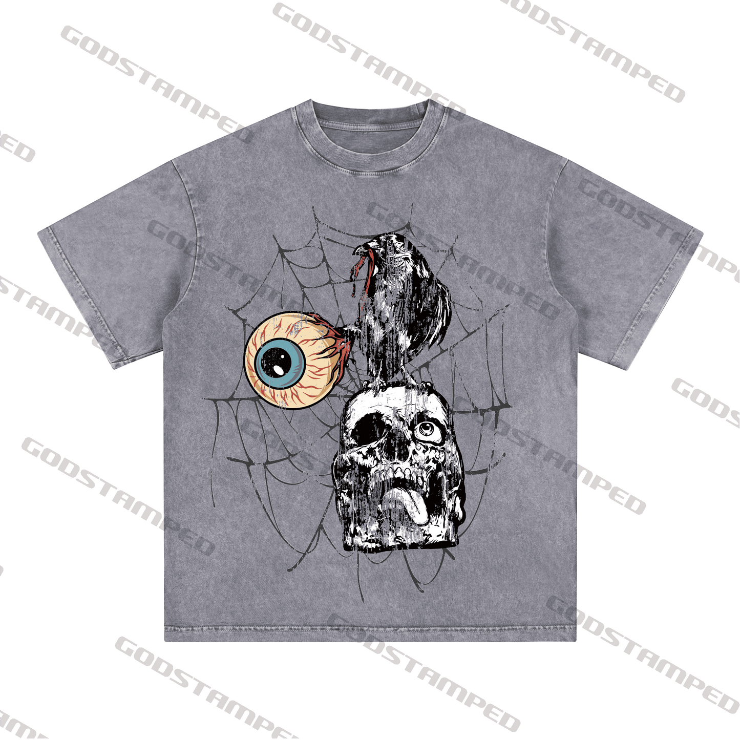 "SKULL" Style Short-Sleeved T-Shirt