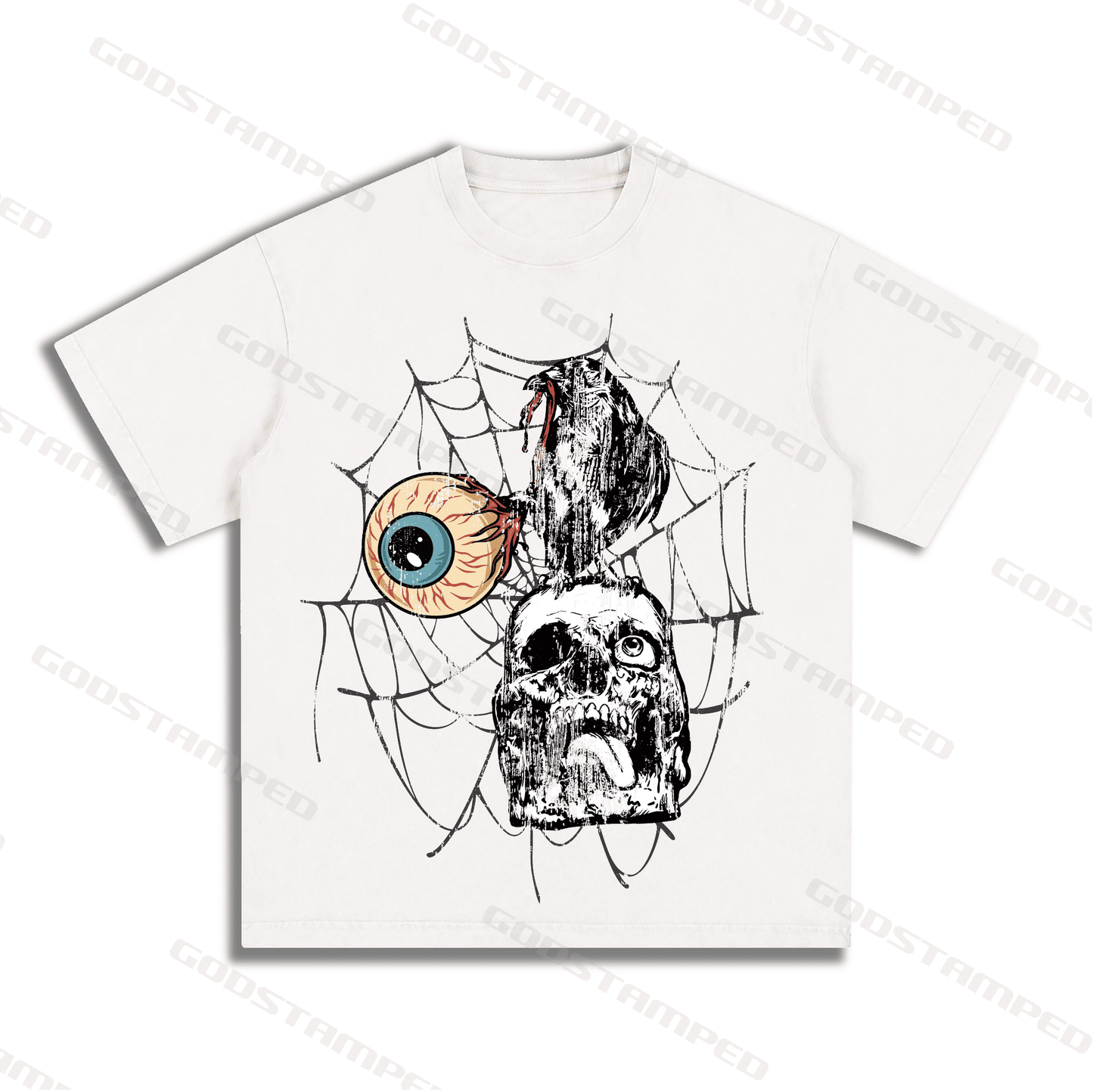 "SKULL" Style Short-Sleeved T-Shirt