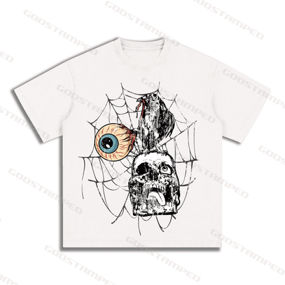 "SKULL" Style Short-Sleeved T-Shirt