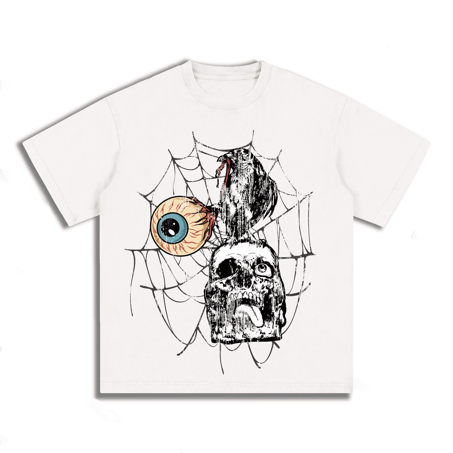 "SKULL" Style Short-Sleeved T-Shirt