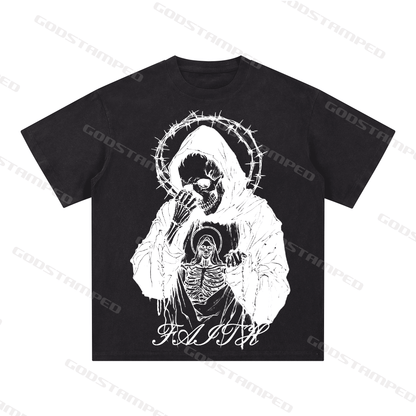 "SKULL" Style Short-Sleeved T-Shirt