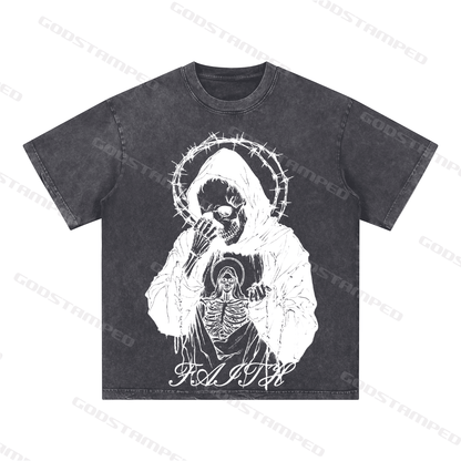 "SKULL" Style Short-Sleeved T-Shirt