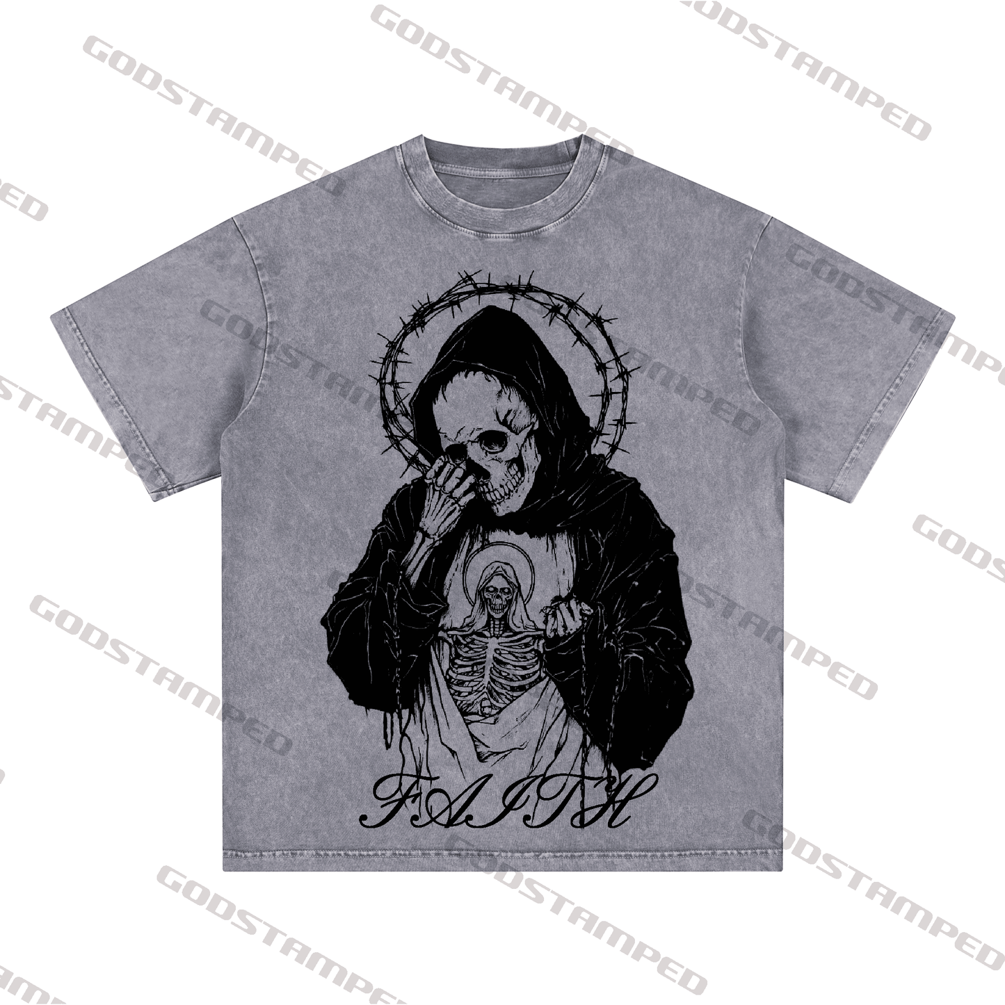 "SKULL" Style Short-Sleeved T-Shirt