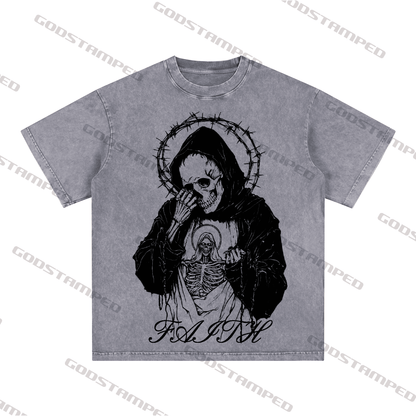 "SKULL" Style Short-Sleeved T-Shirt