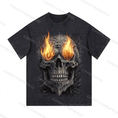 "SKULL" Style Short-Sleeved T-Shirt