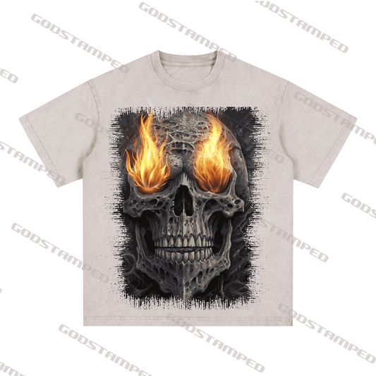 "SKULL" Style Short-Sleeved T-Shirt