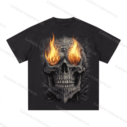 "SKULL" Style Short-Sleeved T-Shirt