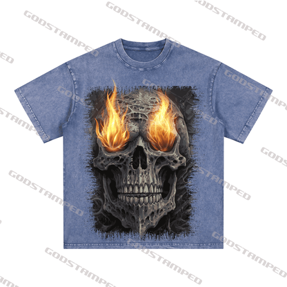 "SKULL" Style Short-Sleeved T-Shirt