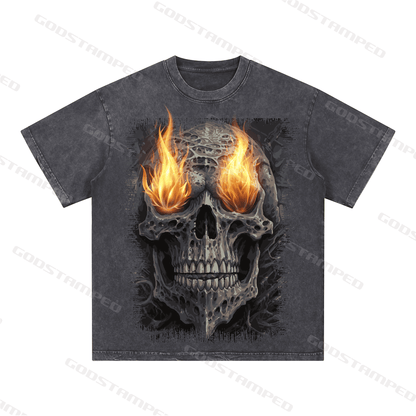 "SKULL" Style Short-Sleeved T-Shirt