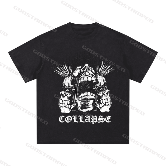 "SKULL" Style Short-Sleeved T-Shirt