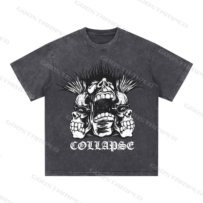 "SKULL" Style Short-Sleeved T-Shirt