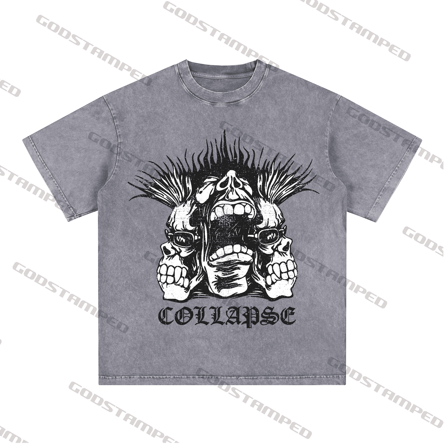 "SKULL" Style Short-Sleeved T-Shirt