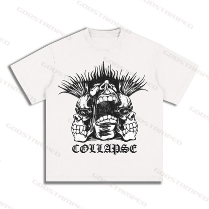 "SKULL" Style Short-Sleeved T-Shirt