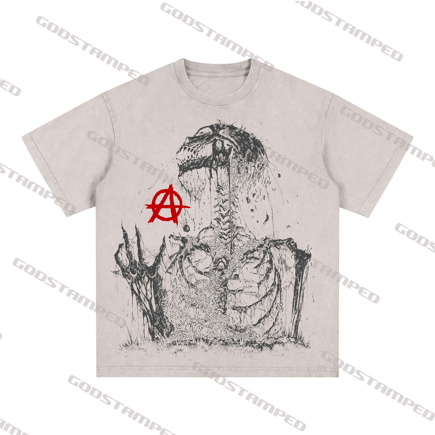 "SKULL" Style Short-Sleeved T-Shirt