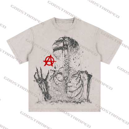 "SKULL" Style Short-Sleeved T-Shirt
