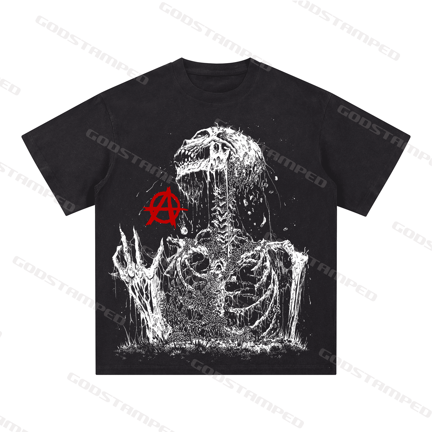 "SKULL" Style Short-Sleeved T-Shirt