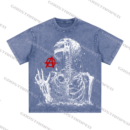"SKULL" Style Short-Sleeved T-Shirt