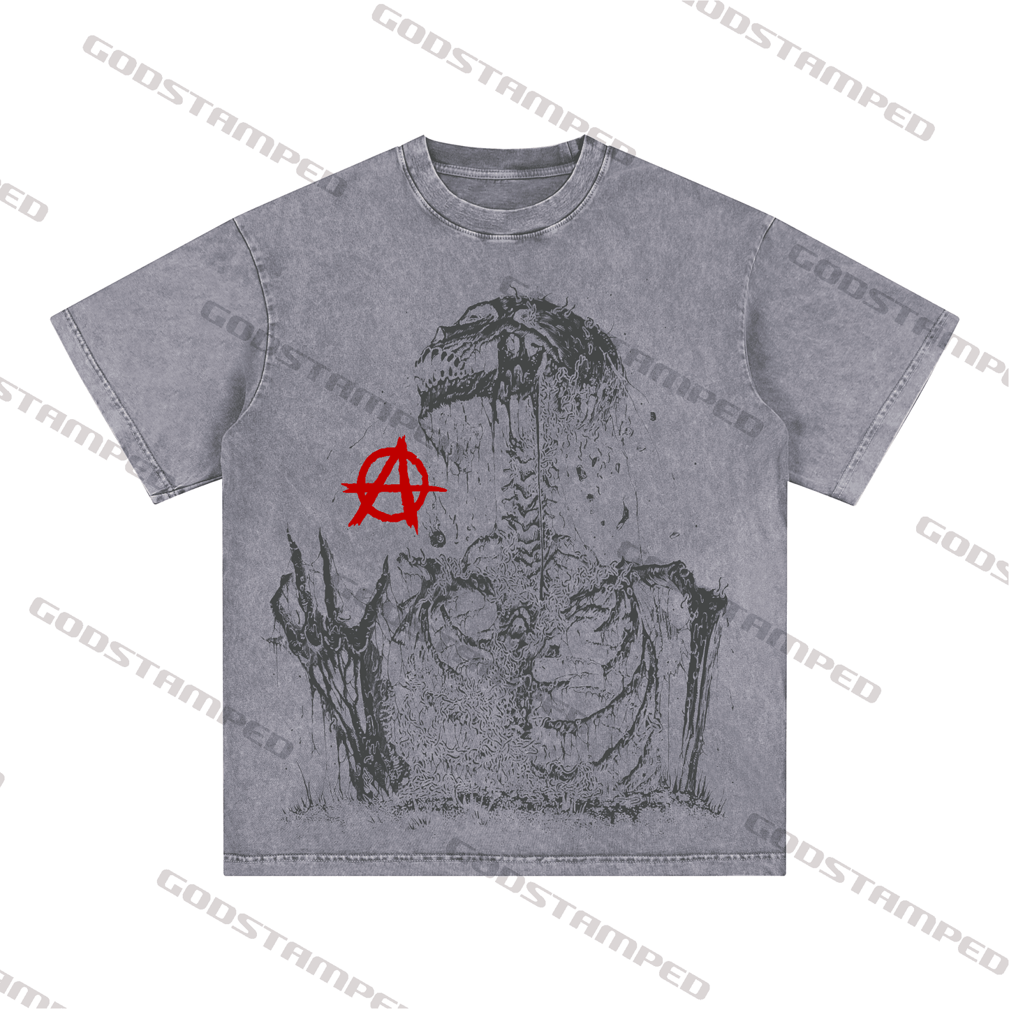 "SKULL" Style Short-Sleeved T-Shirt