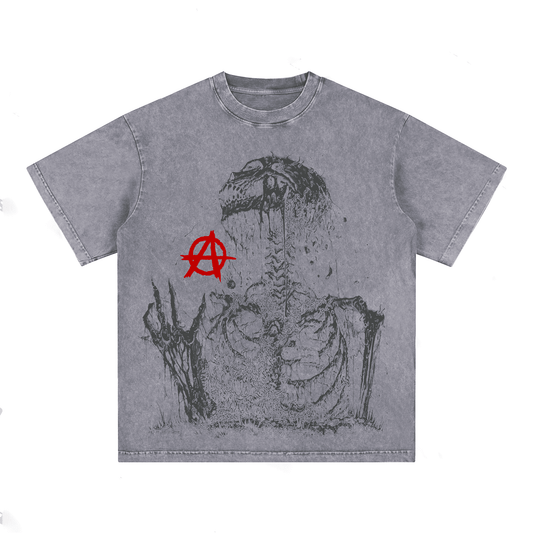 "SKULL" Heavyweight Cotton Oversized T-Shirts