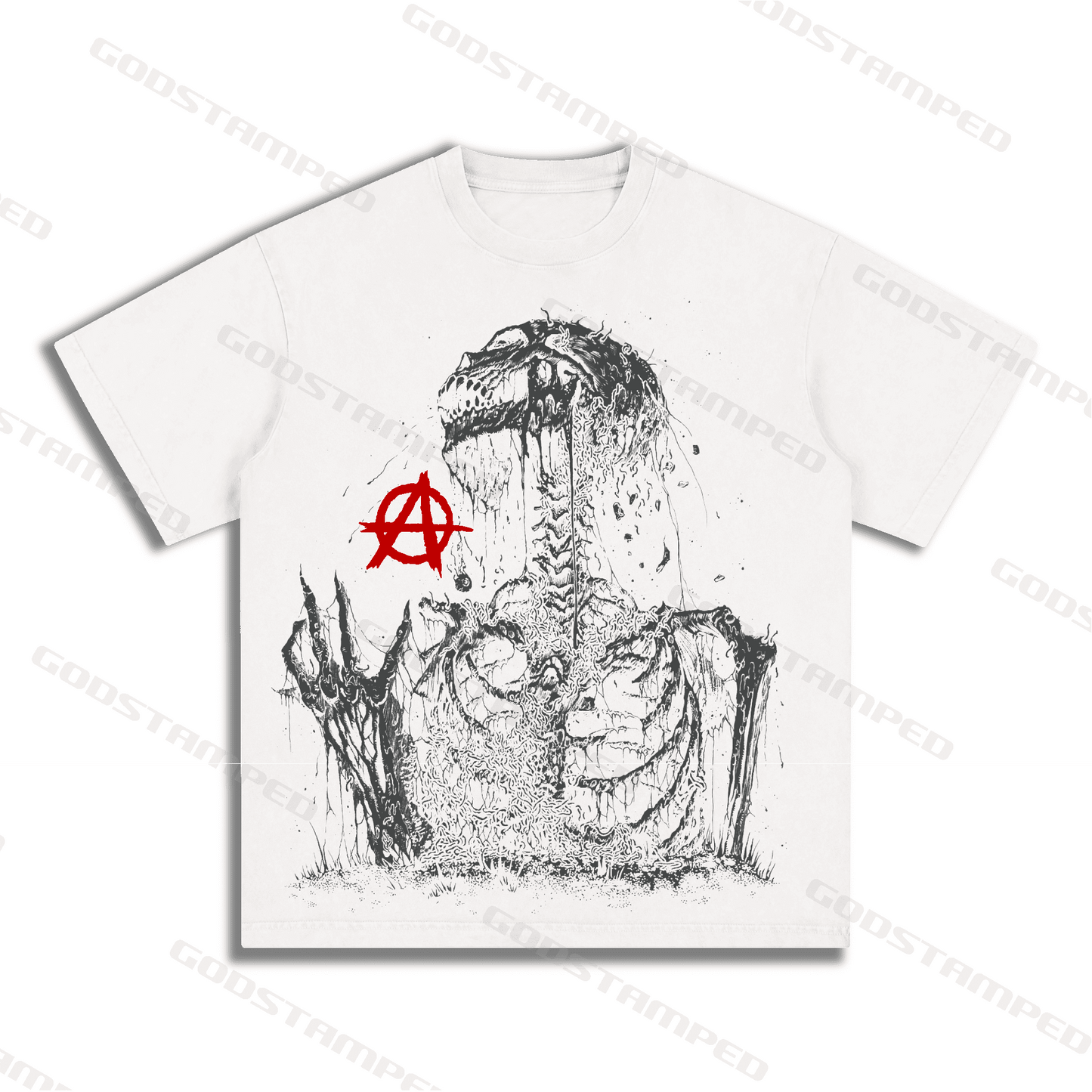 "SKULL" Style Short-Sleeved T-Shirt