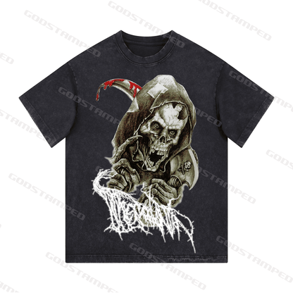 "SKULL" Style Short-Sleeved T-Shirt