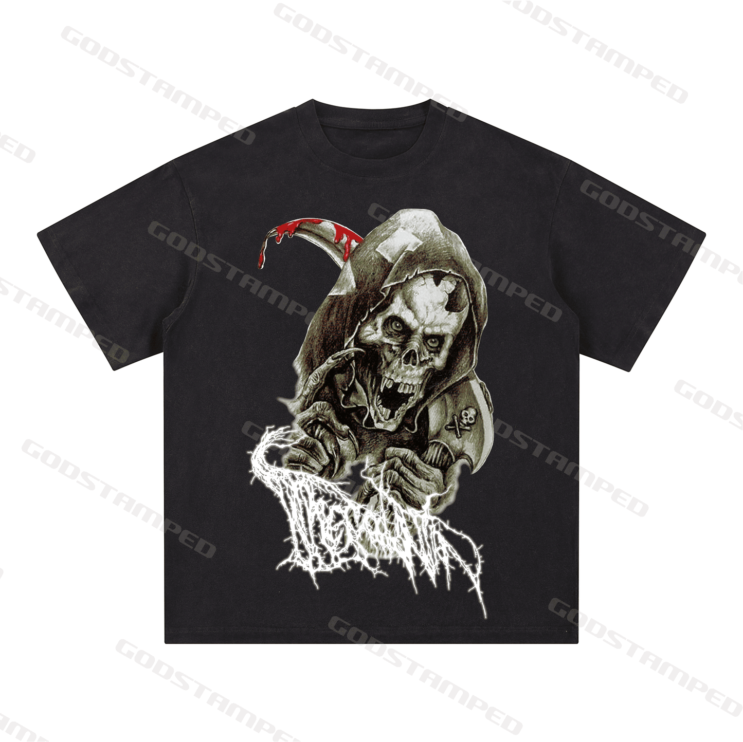 "SKULL" Style Short-Sleeved T-Shirt