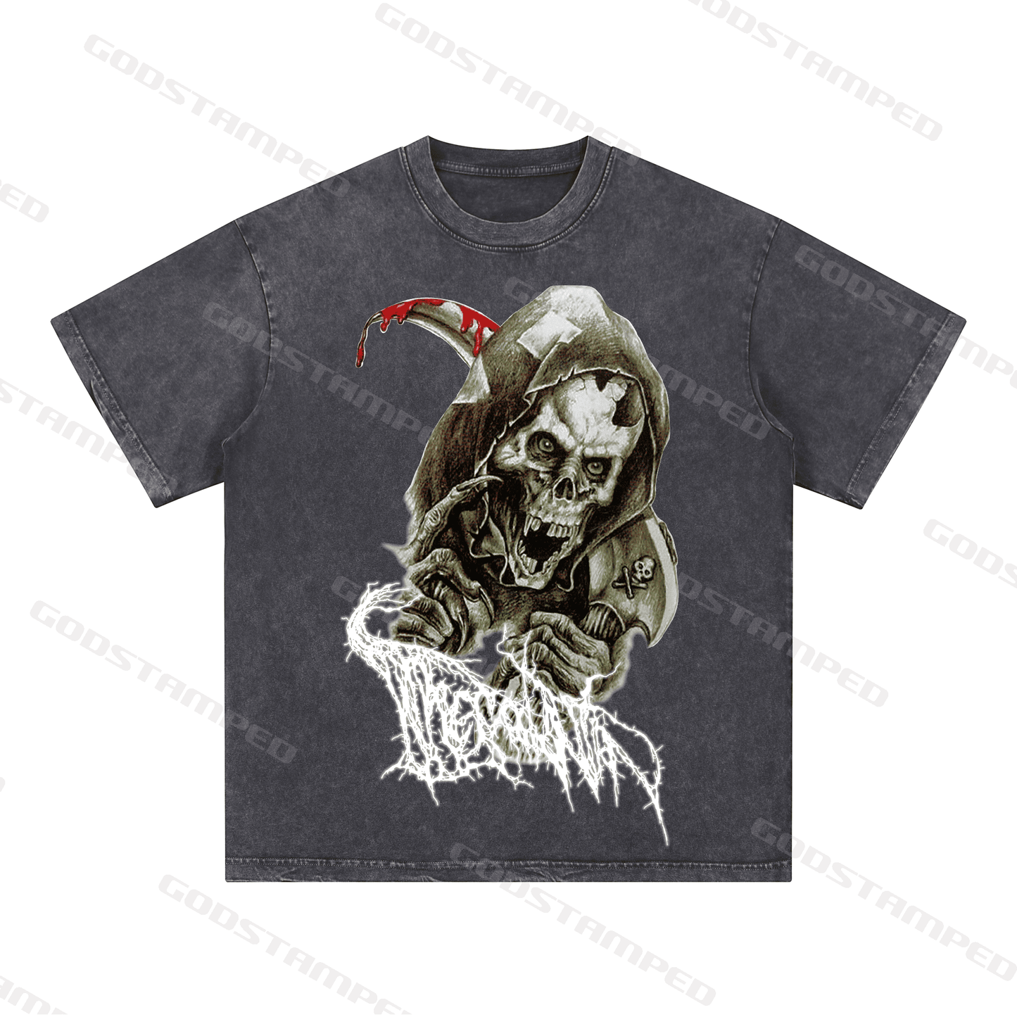 "SKULL" Style Short-Sleeved T-Shirt