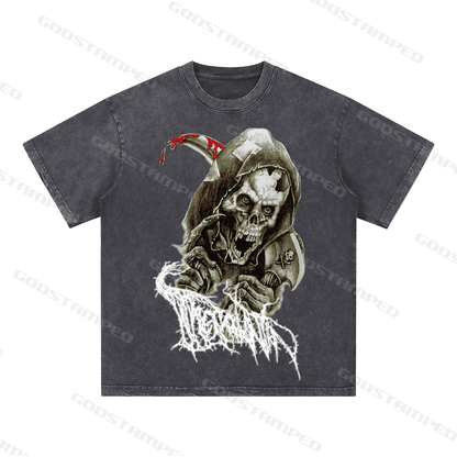 "SKULL" Style Short-Sleeved T-Shirt