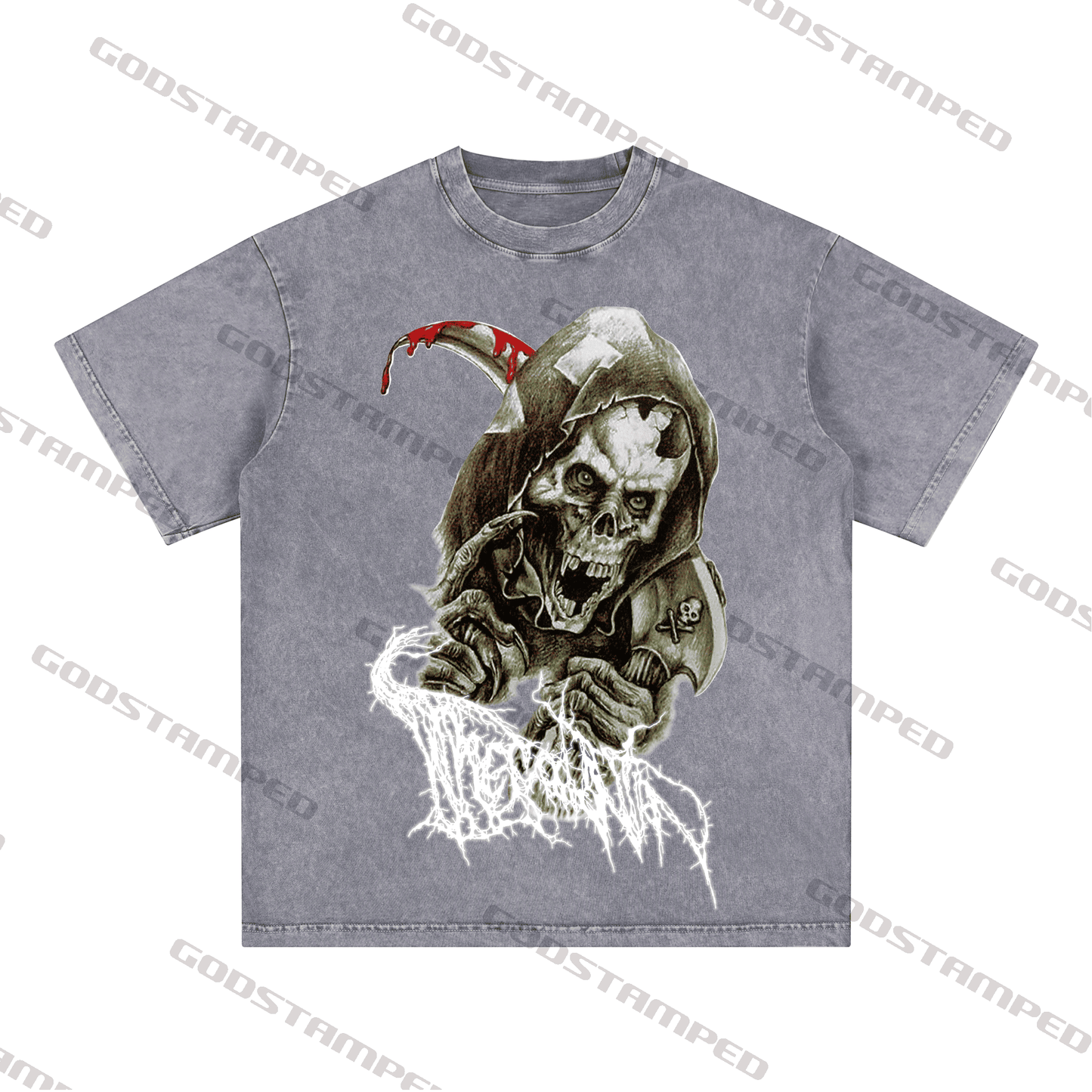 "SKULL" Style Short-Sleeved T-Shirt