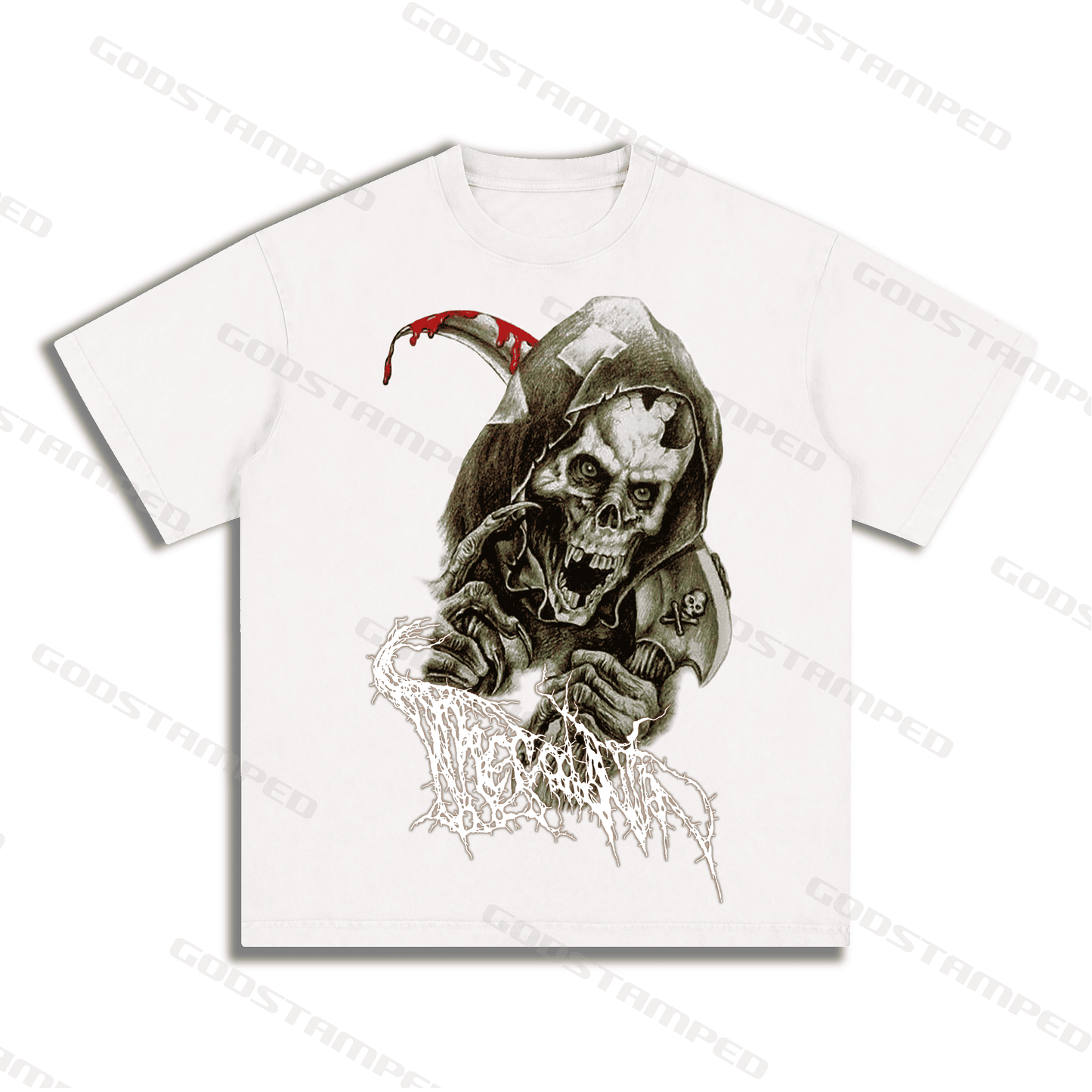 "SKULL" Style Short-Sleeved T-Shirt