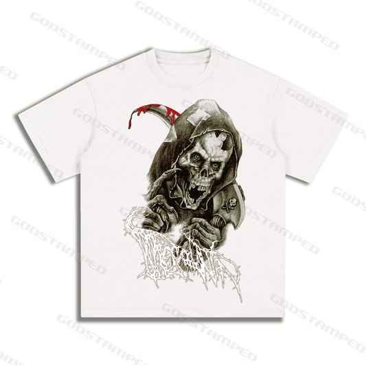 "SKULL" Style Short-Sleeved T-Shirt
