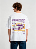 Vintage NSX-R JDM Sports Car Back Print T-Shirt Japanese Automotive Graphic Streetwear Tee