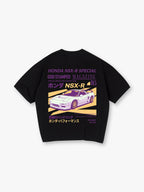 Vintage NSX-R JDM Sports Car Back Print T-Shirt Japanese Automotive Graphic Streetwear Tee