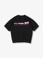 Retro print T-shirt, Japanese street style T-shirt