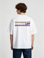 Retro print T-shirt, Japanese street style T-shirt